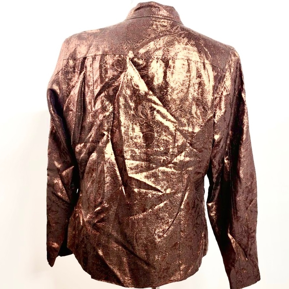 Chico’s Lightweight Gorgeous Pattern Copper Sprin… - image 2